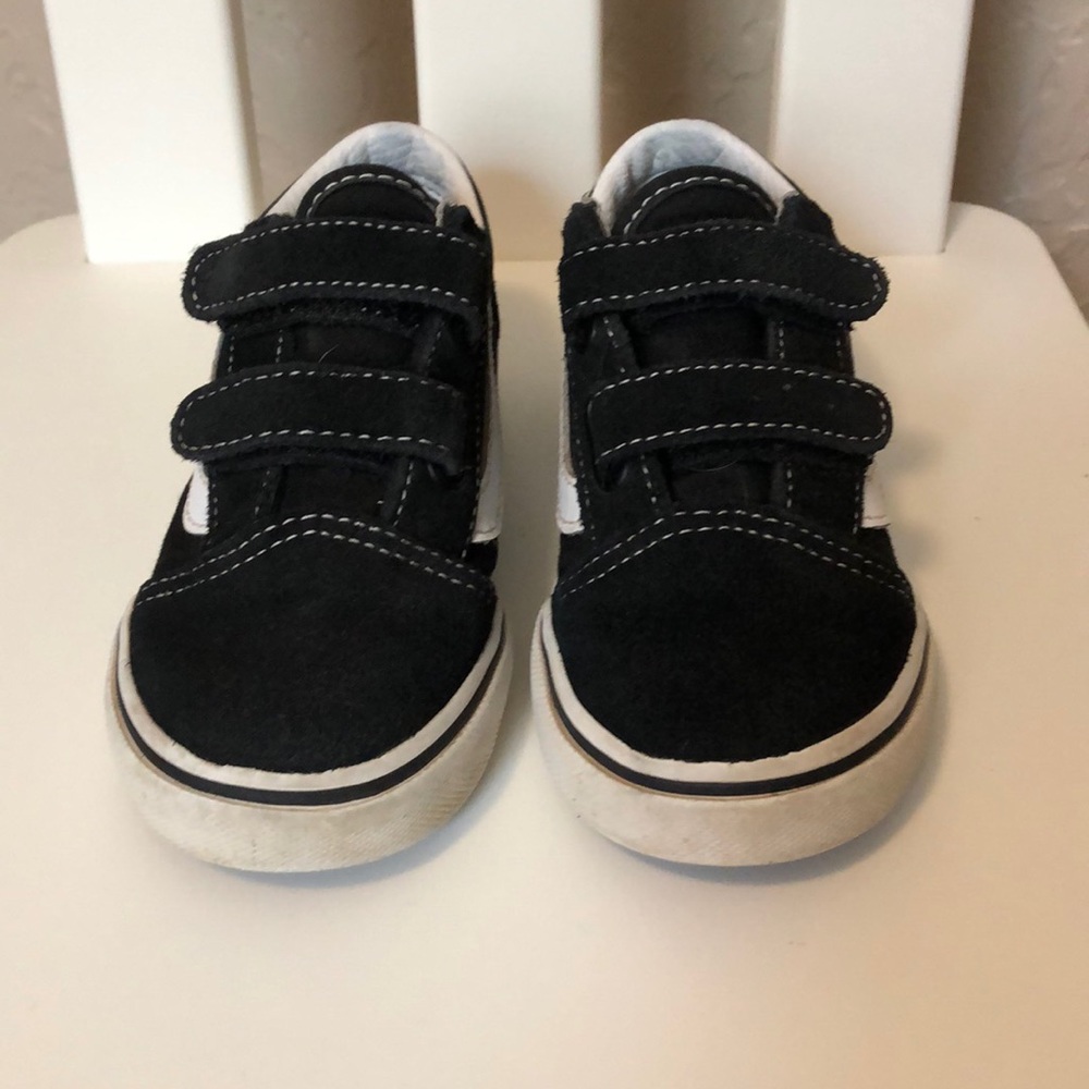 Black Old School Vans Toddler 9